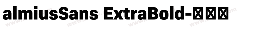 almiusSans ExtraBold字体转换